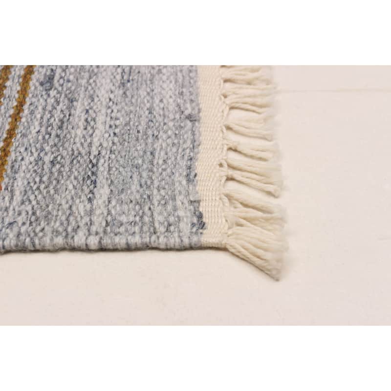 Boho Grey Kilim 4'11" x 8'2" - 4'11 x 8'2