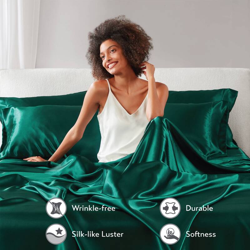 Madison Park Essentials Satin Luxury 6 PC Sheet Set