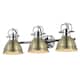 Option Chrome / Aged Brass