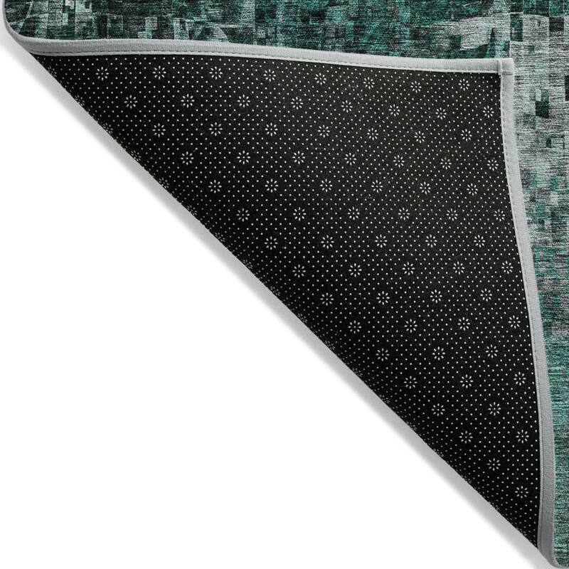 HomeRoots Abstract Transitional Rectangle Outdoor Rug
