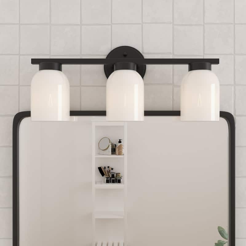 Acroma 3 - Light Dimmable Vanity Light - 3-light - Matte Black