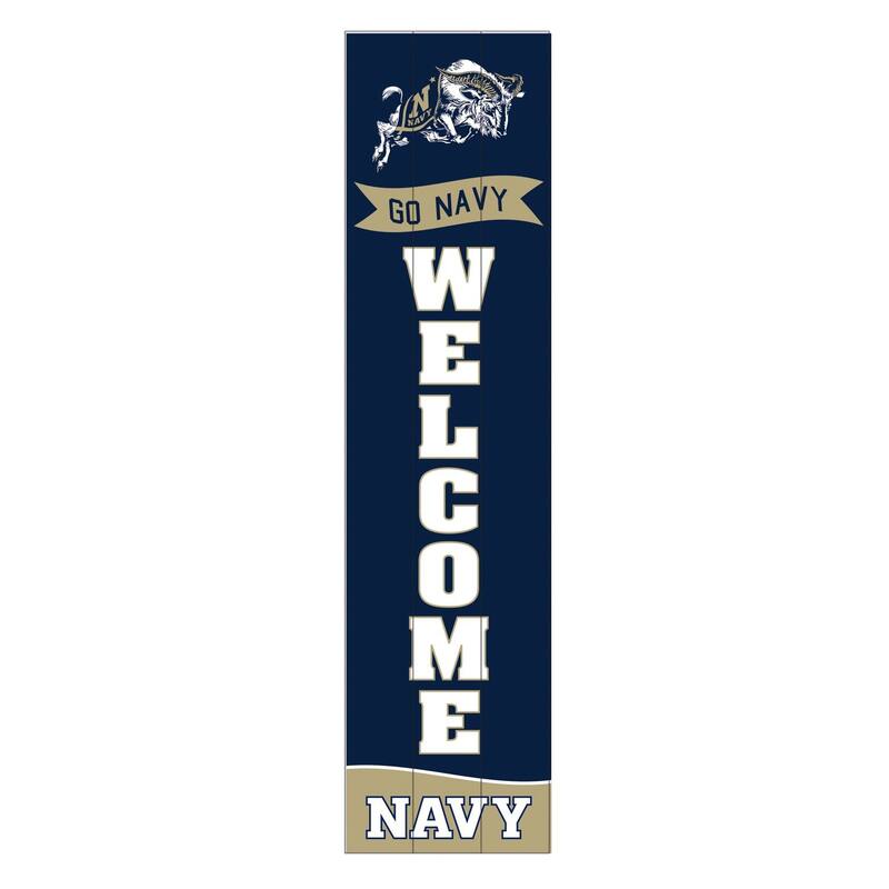 47" Porch Leaner Welcome Wall Sign, US Naval Academy