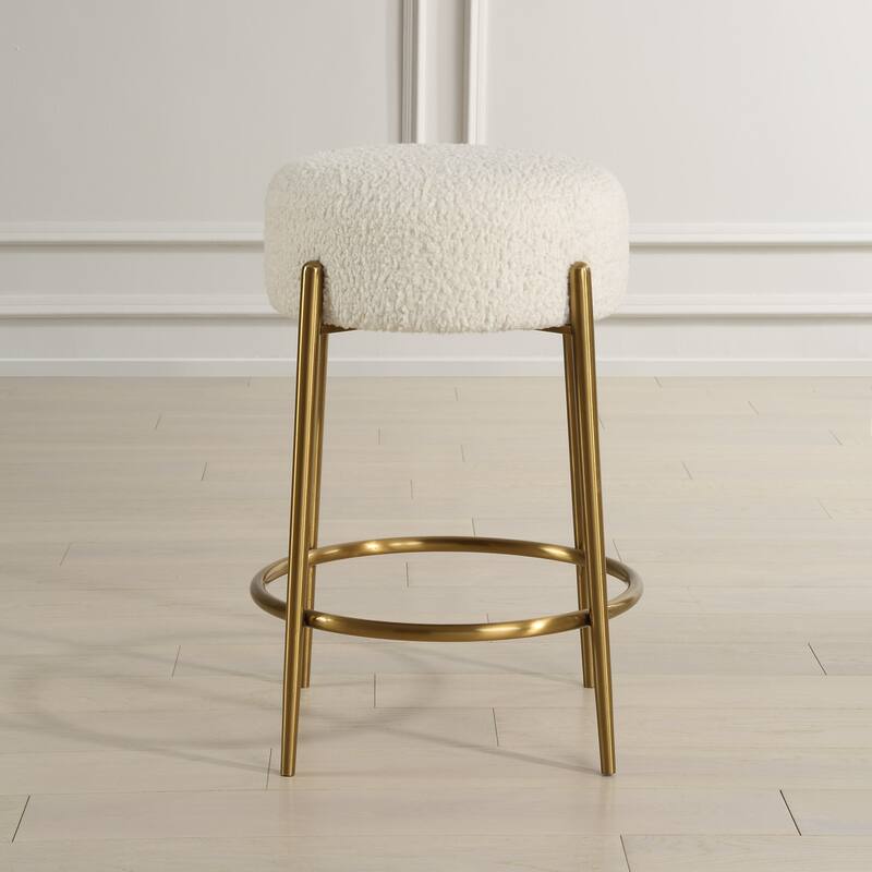 Uttermost 23810 Arles 20" Wide Stainless Steel Framed Polyester - Brass