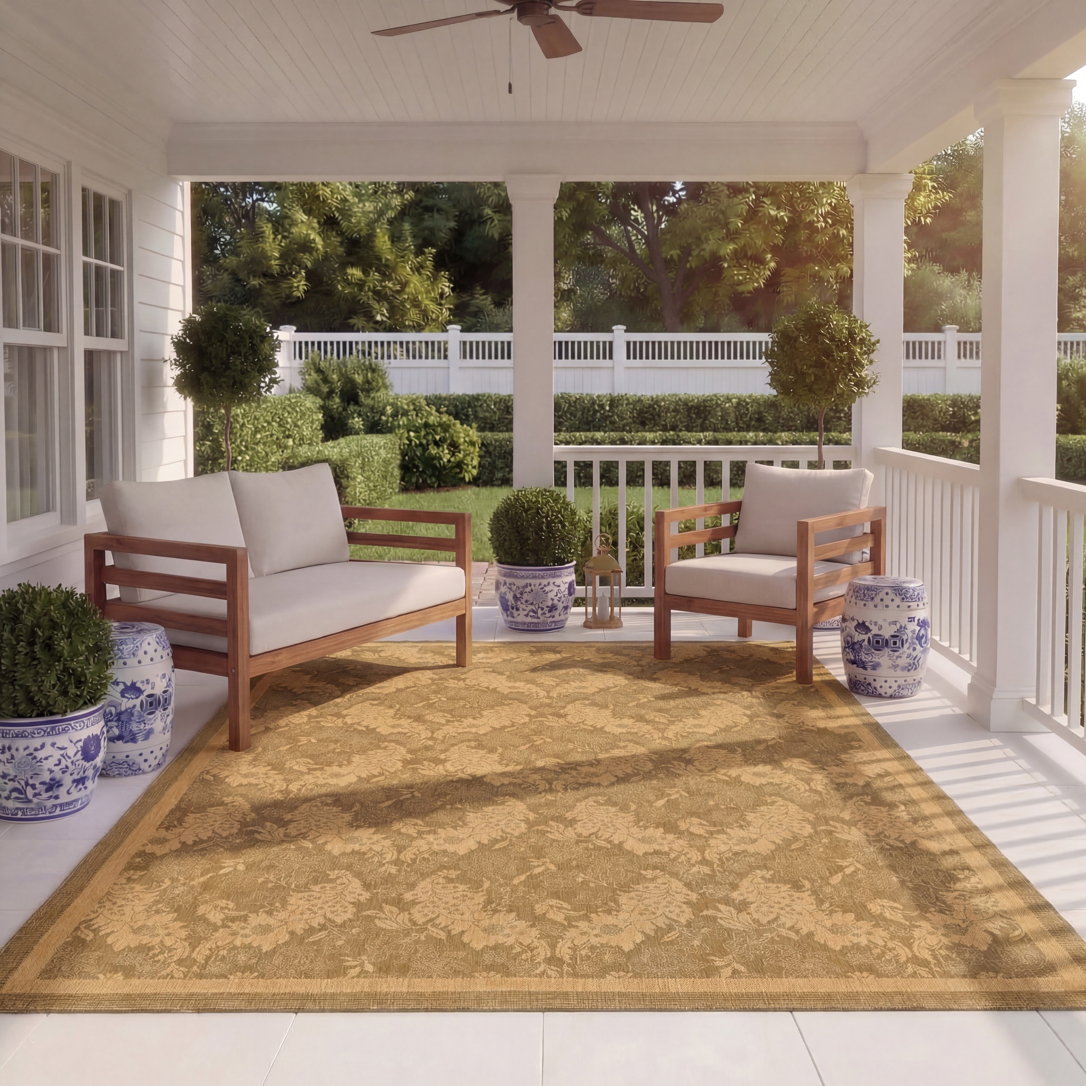 SAFAVIEH Courtyard Arla Indoor/ Outdoor Waterproof Patio Backyard Rug