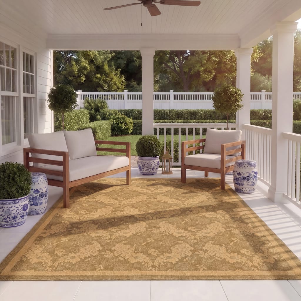 SAFAVIEH Courtyard Luule Indoor/ Outdoor Waterproof Patio Backyard Rug