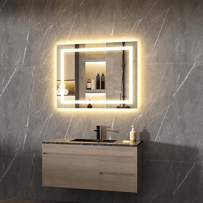LED Mirror Backlit Front Lighted Bathroom Vanity Mirror - 28"x36"