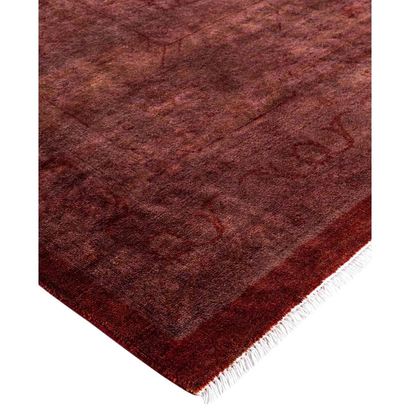 Overdyed One-of-a-Kind Hand-Knotted Area Rug - Pink - 11' 10" x 15' 9"