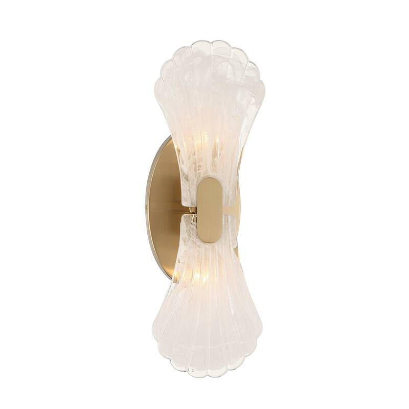 Savoy House 9-3607-2 Bancroft 2 Light 16" Tall LED Wall Sconce - Noble Brass