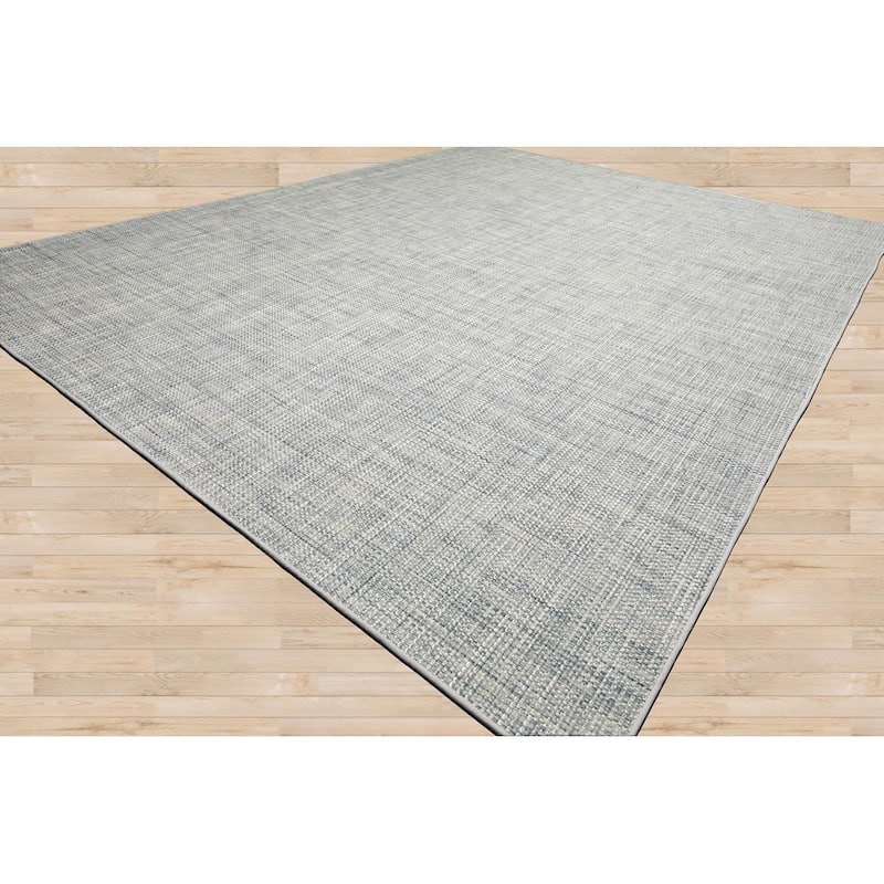 Slate Multi Sizes Hand Woven Oriental Rug Textured 80% Wool 20% Nylon