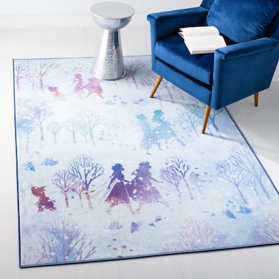 SAFAVIEH Machine Washable Slip Resistant Collection Inspired By Disney's Animated Film Frozen 2 - Believe