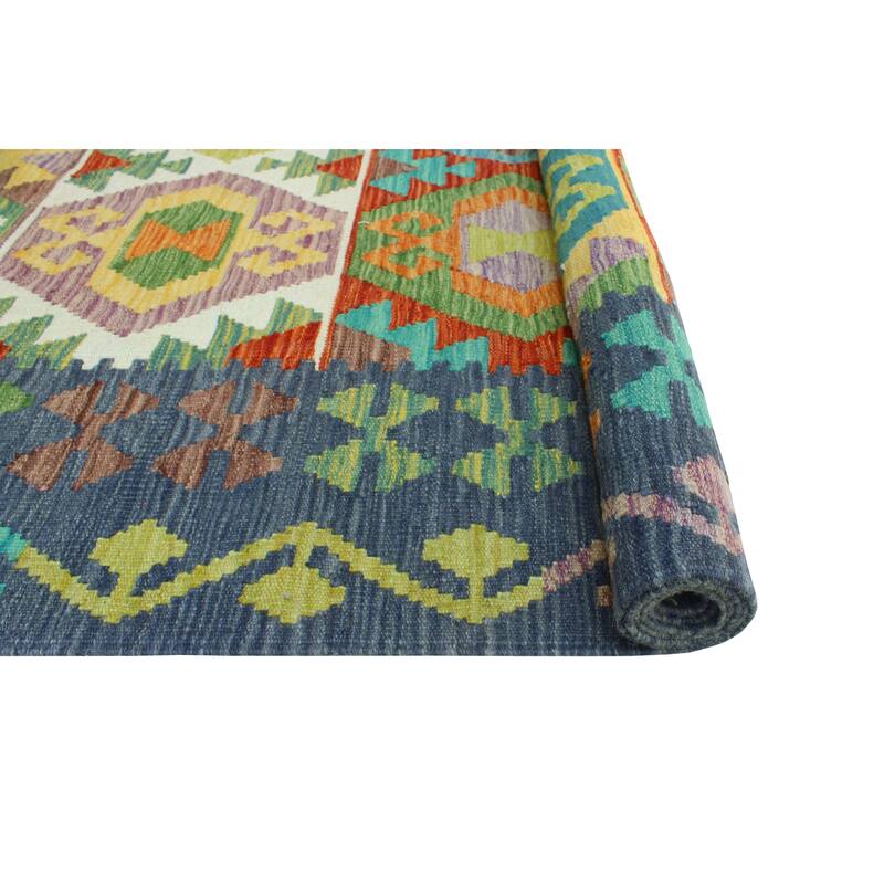 Flatweave Lucca Drk. Grey/Gold Rug - 6'6" x 9'10"