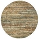 preview thumbnail 50 of 52, Style Haven Halden Textural Stripes Area Rug 7'10" Round - Multi/Gold