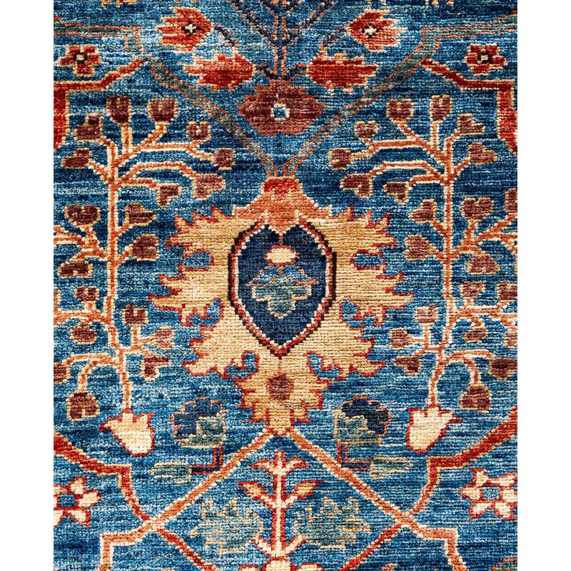 Serapi One-of-a-Kind Hand-Knotted Area Rug - Blue - 8' 2" x 10' 0"