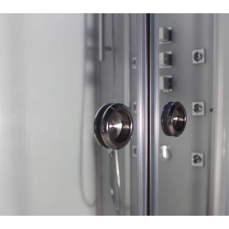 Platinum DZ961F8 Steam Shower-White (Left Side Controls)
