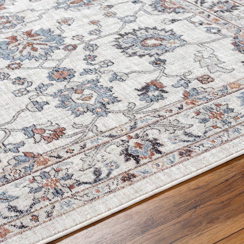 Livabliss Juliet Classic Floral Recycled Outdoor Safe Area Rug