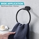 preview thumbnail 6 of 10, 6.5" Round Wall-Mounted Towel Ring