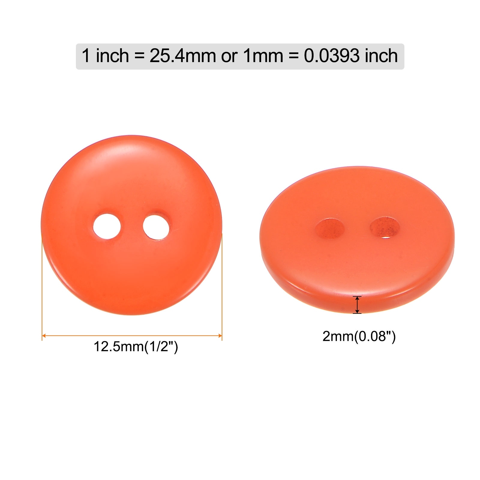 Sewing Button 2 Holes Resin Round Craft Replacement Buttons for Clothing DIY Crafts Decoration