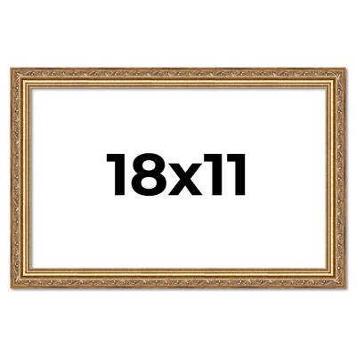 18x11 Frame Red Solid Wood Picture Frame Width 1.75 Inches | Interior Frame Depth 1 13/16 Inches