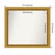 preview thumbnail 132 of 143, Townhouse Gold Framed Non-Beveled Custom Wall Mirror, Bathroom Vanity Mirror Outer Size: 27.75 x 24.75