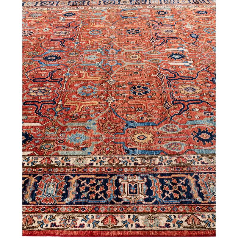 Serapi One-of-a-Kind Hand-Knotted Area Rug - Red - 9' 3" x 12' 0"