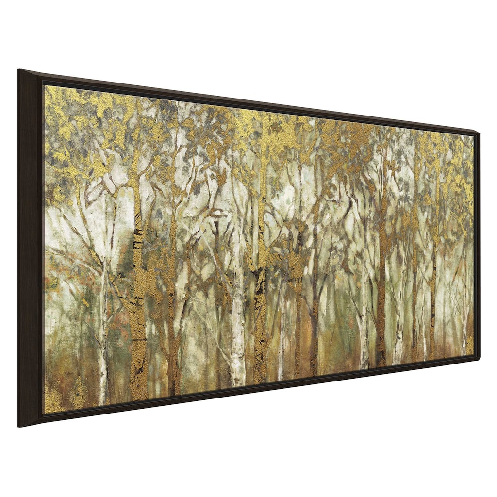 "Birch Grove Panoramic" by Carol Robinson Print on Floating Canvas