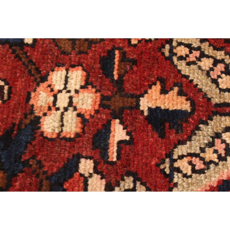 ECARPETGALLERY Hand-knotted Anatolian Vintage Dark Red Wool Rug - 3'7 x 5'8