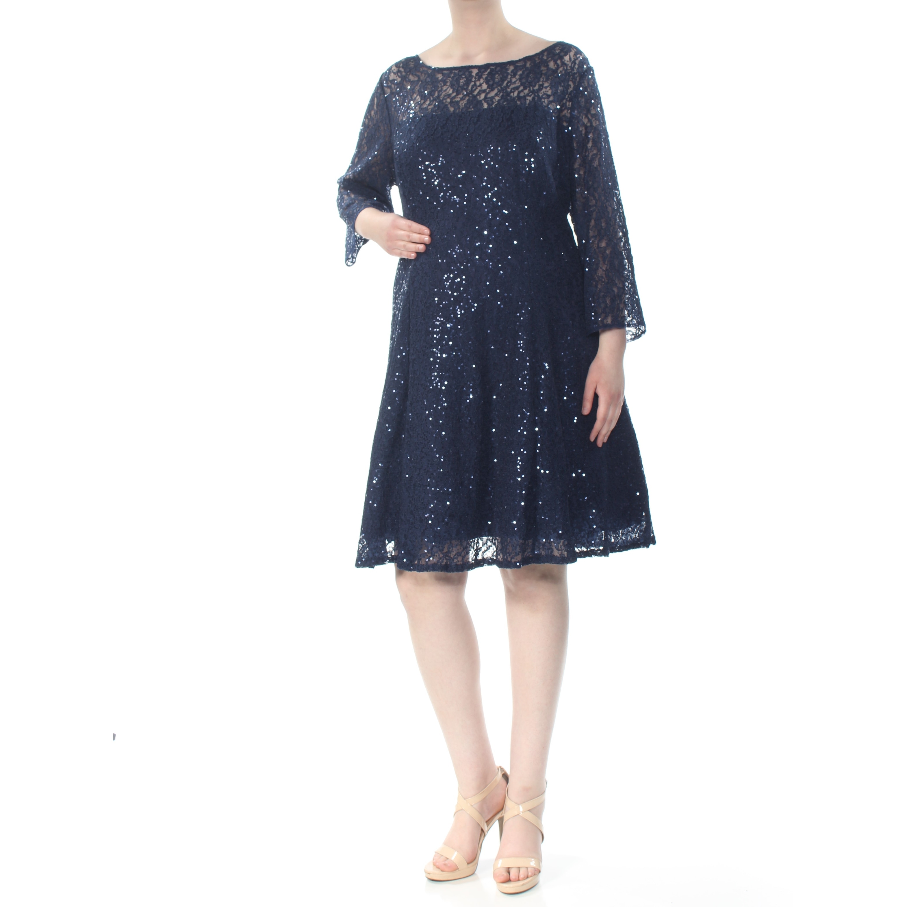 navy lace dress size 22