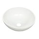 preview thumbnail 4 of 2, Round Above Counter Bathroom Sink 11.25" Dia White Ceramic Pack of 2
