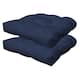 Option Textured Solid Indigo Blue