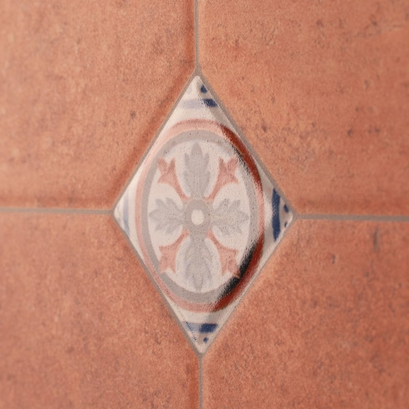 Merola Tile Manises Decor Cuero 22-3/4" x 22-3/4" Porcelain Floor and Wall Tile