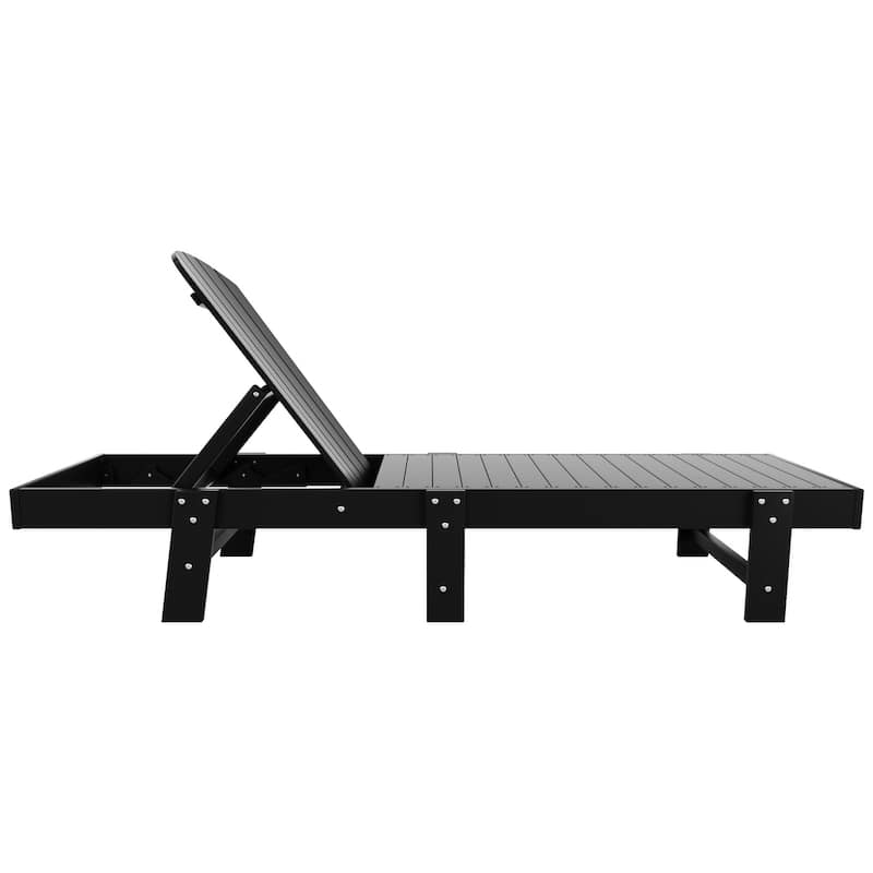 Altura Armless Poly Eco-Friendly All Weather Reclining Chaise Lounge (Set of 2)