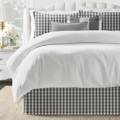 6ix Tailors Walker Check Iron Bedskirt
