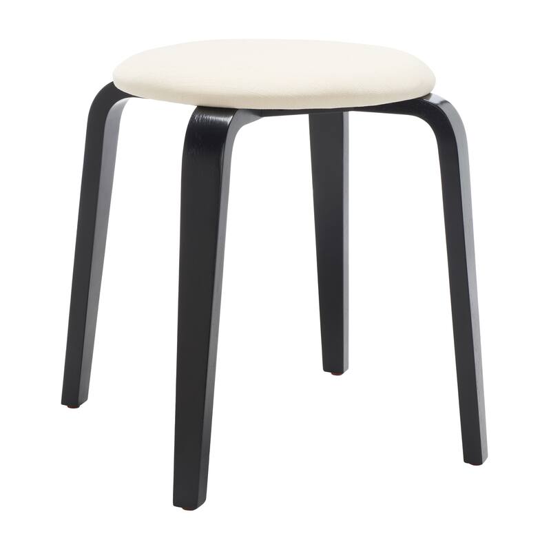 SAFAVIEH Thirza Upholstered Stackable Stool - 22 In. W x 22 In. D x 19 In. H - 22Wx22Dx19H