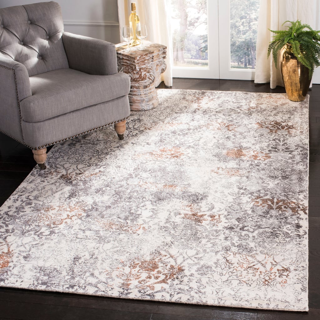 SAFAVIEH Hand-knotted Expression Ganka Vintage Abstract Wool Rug