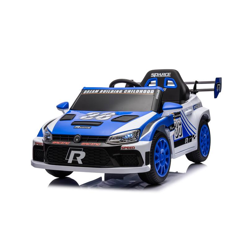 12V Kids Ride-On Car with Remote Control, Dual Drive 20W Motors, Music & Lights, Safety Belt, 4-Wheel Suspension, for Ages 5-8