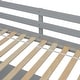 preview thumbnail 6 of 22, Twin Loft Wood Bed with Under-bed, Built-in Desk, Grey
