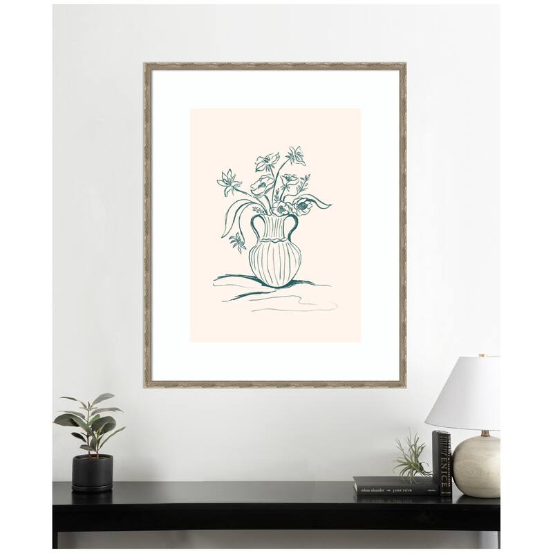 Kate and Laurel Framed Art Garden Floral by Kate Aurelia Holloway