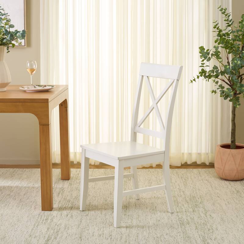 SAFAVIEH HOME Ksenia X-Back Side Chair - 18"W x 22"D x 38"H