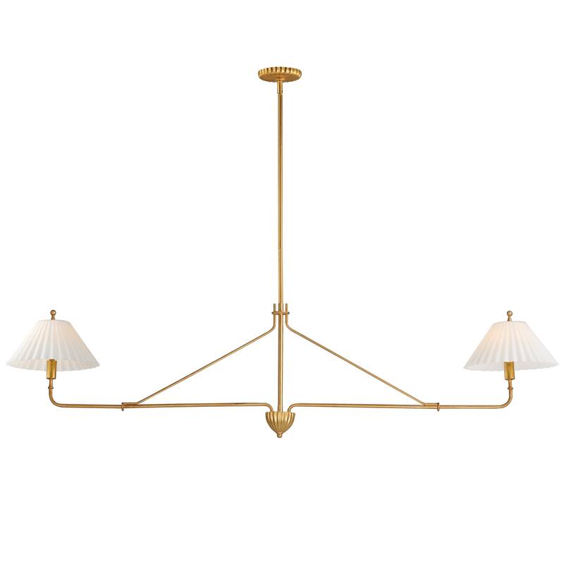 Maxim 18312SW Kismet 2 Light 60" Wide Linear Pendant - Gold Leaf