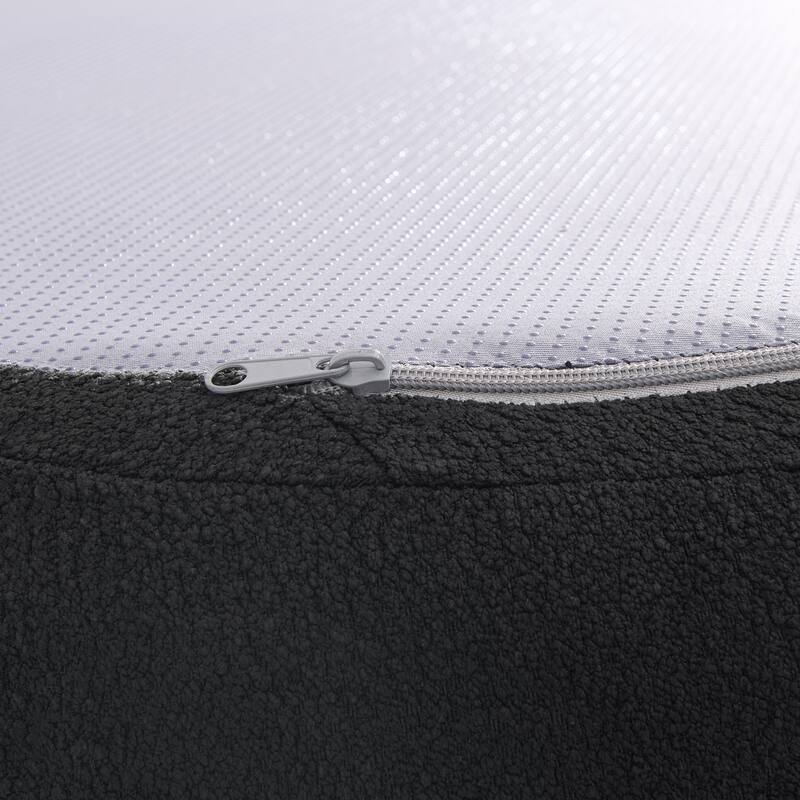 Curved Modular Sectional Sofa, Compressed 4-Seater Foam Couch, Comfy Wool Fabric Upholstered Sofa for Living Room, Bedroom