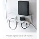 preview thumbnail 3 of 6, Yamazaki Home Under-Desk Cable Organizer, Steel - L 4.1 x W 13.4 x H 4.7 inches