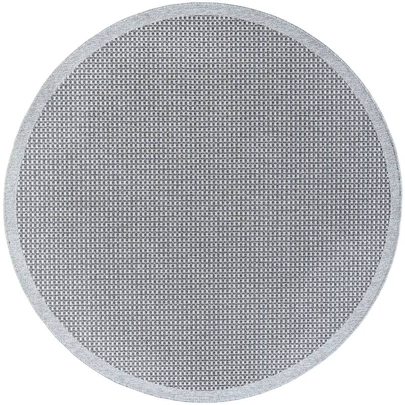 Dennis Coastal Windowpane Indoor/Outdoor Area Rug