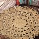 preview thumbnail 17 of 17, LR Home Organic Jute Braided Area Rug, Natural 6' Round