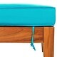 preview thumbnail 10 of 16, Outdoor Solid Wood Chaise Lounge, Patio Reclining Daybed with Wheels