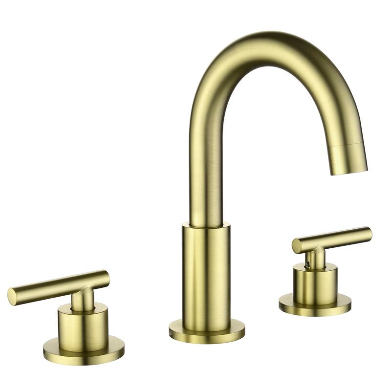 Clihome 8 Inch Widespread Bathroom Sink Faucet - Yellow