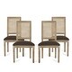 preview thumbnail 17 of 58, Regina Wood and Cane Upholstered Dining Chair (Set of 4) by Christopher Knight Home