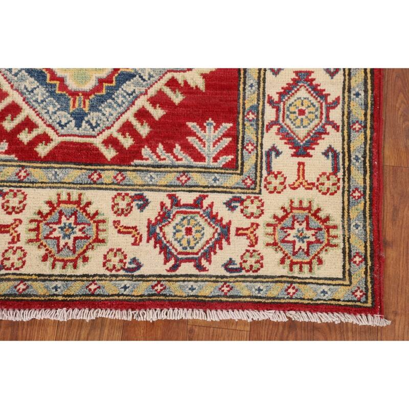 Oriental Red Kazak Accent Rug Handmade Wool Carpet - 2'9" x 4'3"