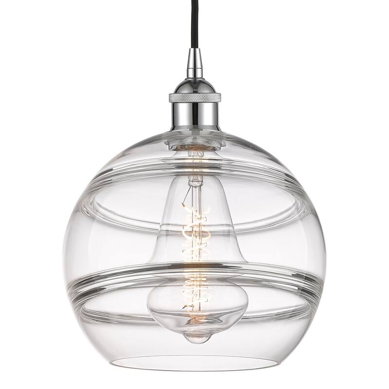 Innovations Lighting 616-1P 12 10 Rochester Pendant Rochester 10" Wide - Polished Chrome / Clear