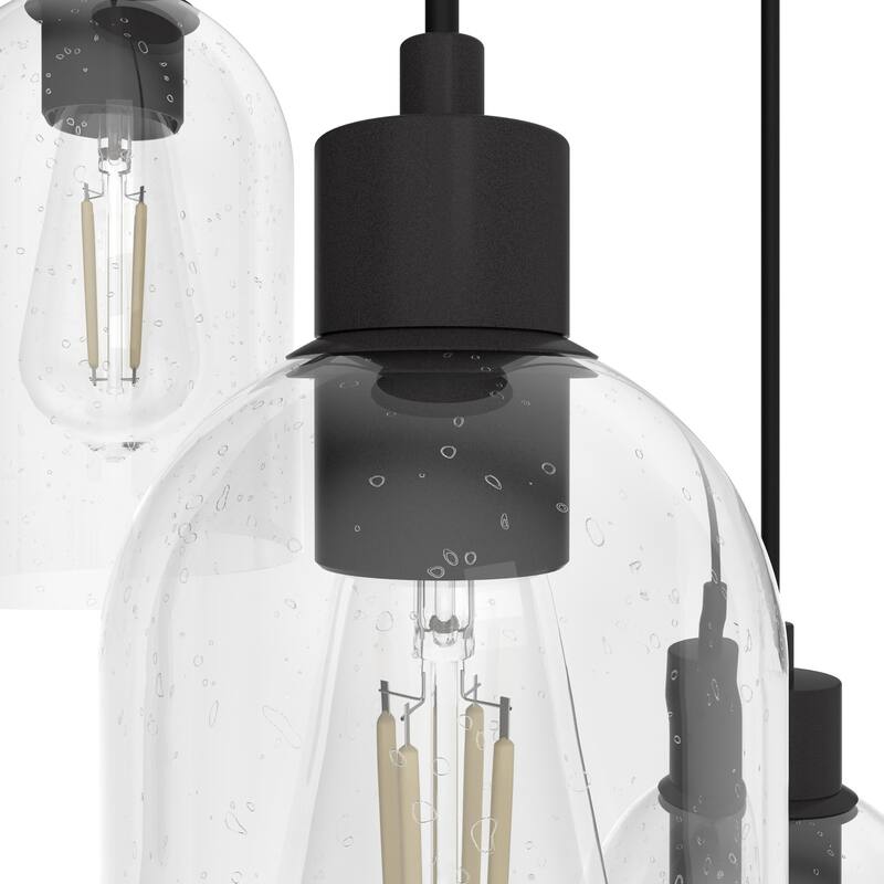 Hunter Lochemeade 3 Light Cluster Ceiling Pendant - Kitchen Island, Dining Table - Modern Farmhouse, Industrial, Contemporary