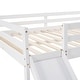preview thumbnail 12 of 12, Loft Bed with Slide, Full Size, White